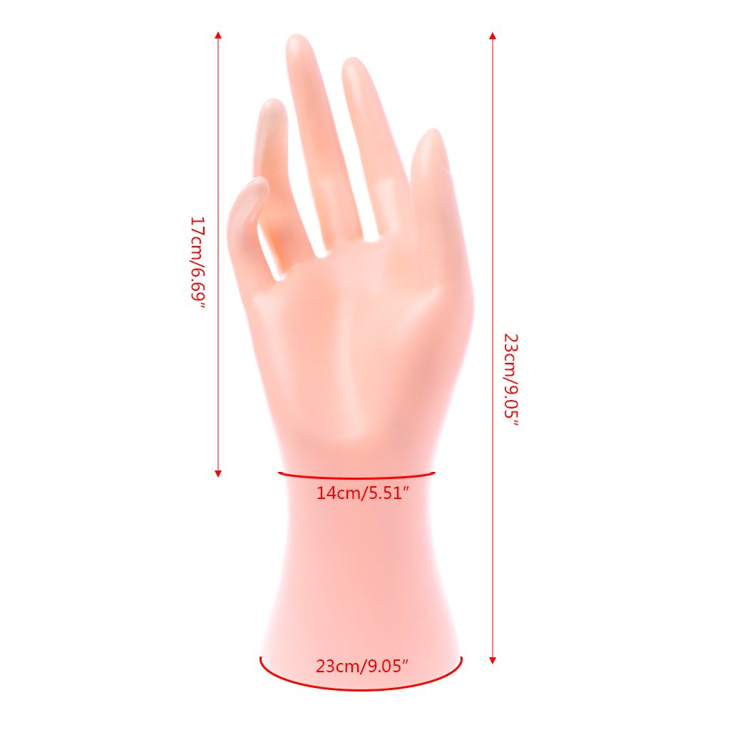 Hisocute Female Mannequin Hand Heave Duty Jewelry Display Holder Bracelet Stand for Black White Skin Color Jewelry Store Show Display Holder Jewelry Decoration Stands