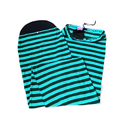 Lifyn2 Longboard Surfing Accessories Surfboard Fin Box 6\'/6\'6\"/7\'/9\'6\" Surfboard Sock Cover Protective Bag Storage Case for Shortboard Funboard Longboard Surfboard Single fin Box (Color : Teal 9ft6)