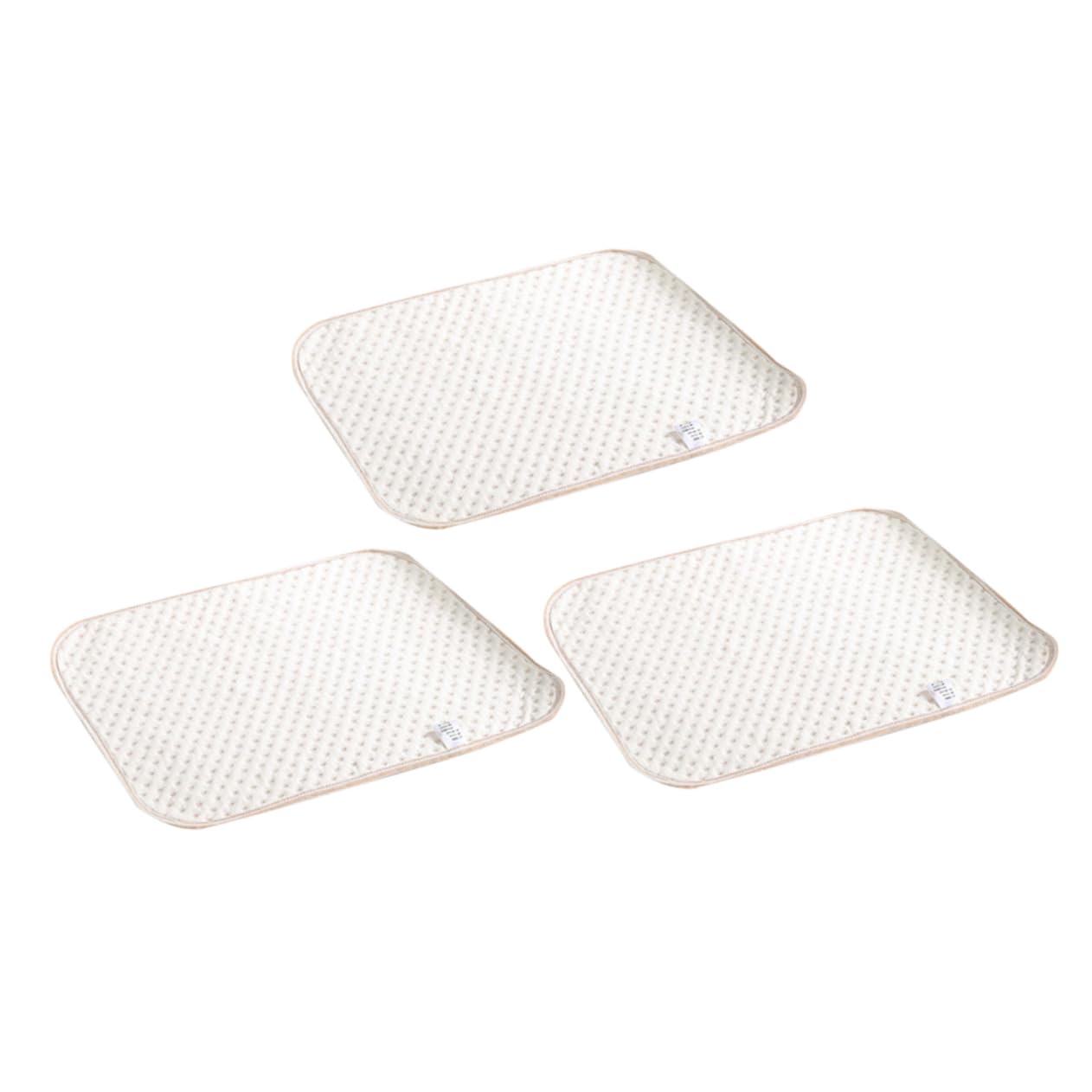 HANABASS 3pcs Cotton Diaper Pad for Boy Girl Newborns and Boy High Absorbency for Strollers Wheelchairs and Bedding Breathable and Durable Design