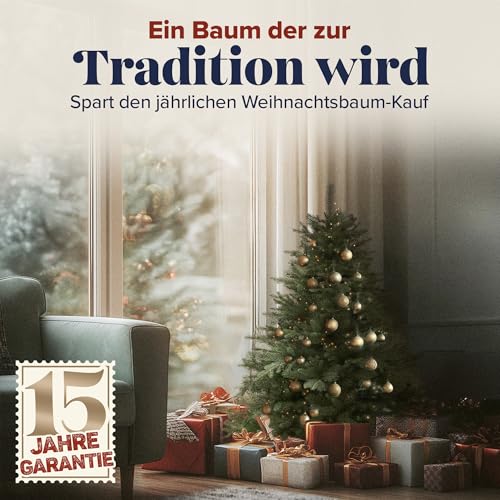 Weihnachtsbaum künstlich 90cm 100% PE Spritzguss - TESTSIEGER - Naturgetreu, dichte Zweige… – Ansicht 8