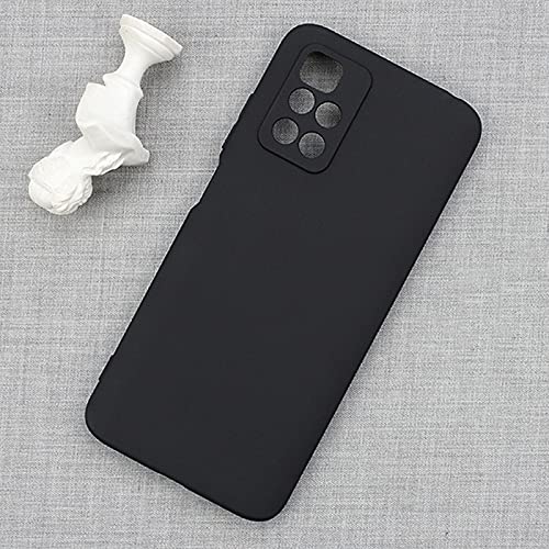 Image of Mobile Back Cover Case for Redmi 10 Prime (Silicone Case|CameraProtection|Black SC1510)