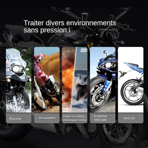 TPMS pour moto avec manomètre connecté et recharge solaire