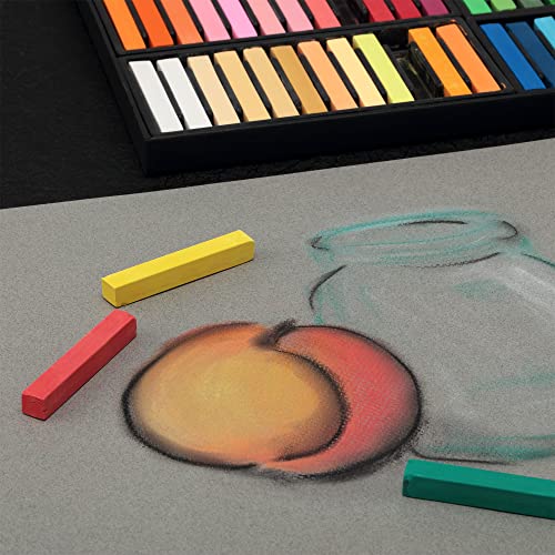 Soho Urban Artist Soft Pastel Sketch Squares For Professional Pastel Studies, Designing, Plein Air Sketching, Pastel Artwork - [Set Of 72 - Assorted Colors] #TOP4