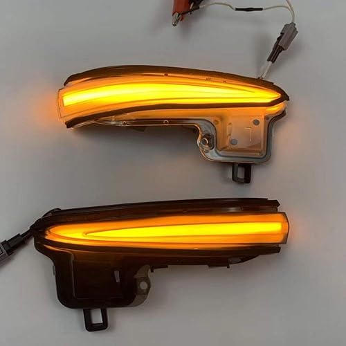 Miniatura 22 de HIGH FLYING Espejos laterales LED para automóvil, indicador de luces intermitentes dinámicas secuenciales, 2 unidades/par para Toyota Tacoma Ahumado