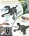 Eulogia RC Dinosaur Car for Kids, Walking Dinosaur Toy with 2-in-1 Remote, Gesture-Sensing & Remote Control Dino Car with Light, Spray, Roaring Sound, Robot Dino Pet Toys Gift for Boys Girls