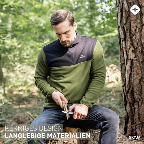 Höhenhorn Skyja Herren Fleece Pullover Schwarz/Grün Gr. XL