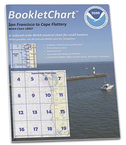 Paradise Cay Publications NOAA BookletChart 18007: San Francisco to Cape Flattery