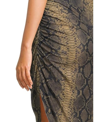 Image of Norma Kamali Women's Strapless Side Drape Gown