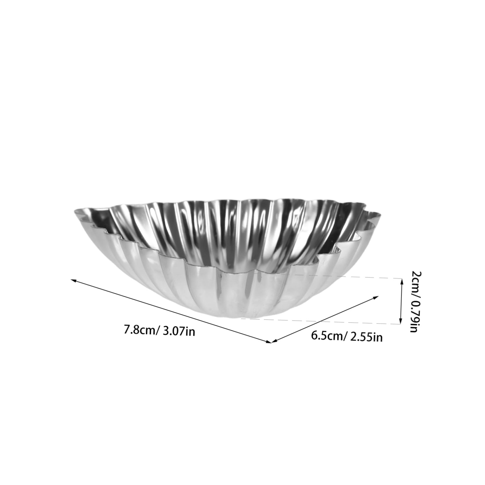 OFFSCH 20Pcs Reusable Stainless Steel Egg Tart Molds Creative Cupcake Baking Molds for Easy Demolding Decorative Tart Pans for Muffins Pies and Desserts