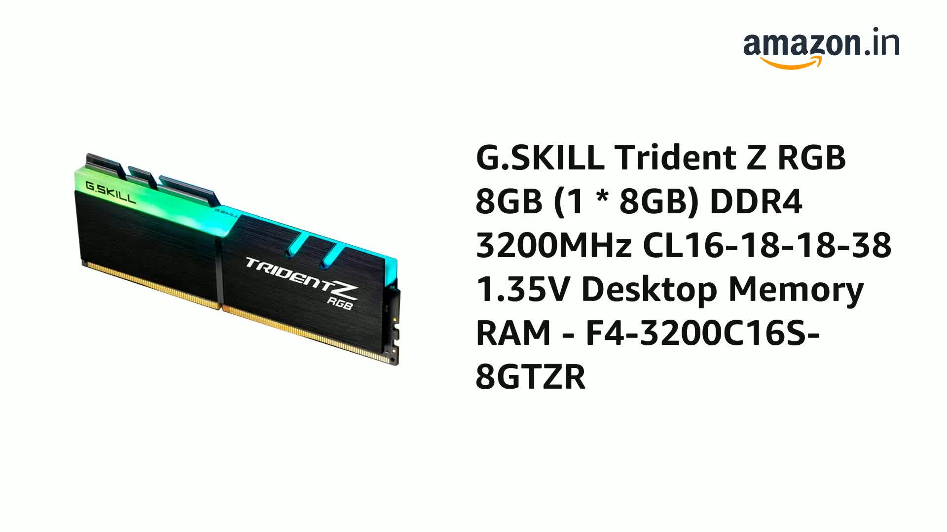 G.SKILL TRIDENT Z NEO 8GB ×4 Amazon.in: Buy G.Skill Trident Z Neo 16GB (2x8GB) DDR4