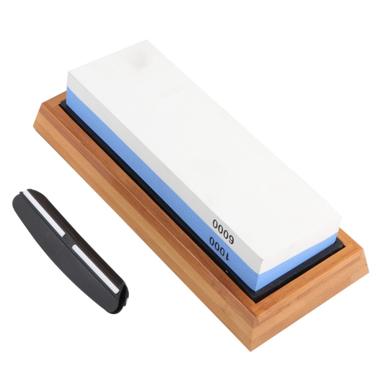 Pietra per Affilare Coltelli a Doppia Faccia 1000/6000 Grit | Supporto Antiscivolo Incluso, Lucidatura della Lama, per Coltelli e Altri Utensili da Taglio
