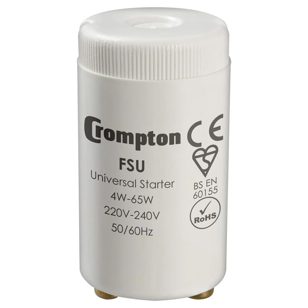 Crompton FSU-10 - Fluorescent Starter Switch 4W-65W 12.7mm-Pins