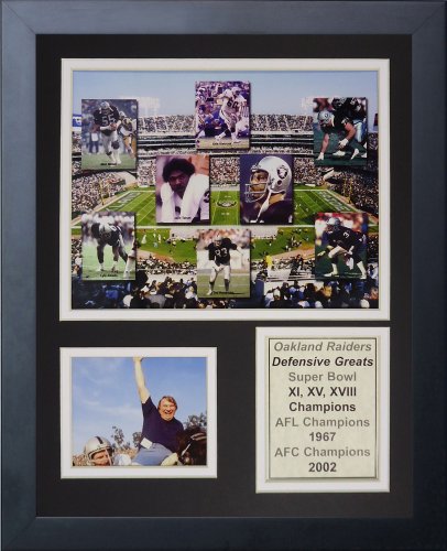 Cadre photo collage Oakland Raiders 70's pour préserver l'histoire NFL