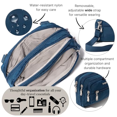 Image of Baggallini Triple Zip Bagg JAV Cross Body