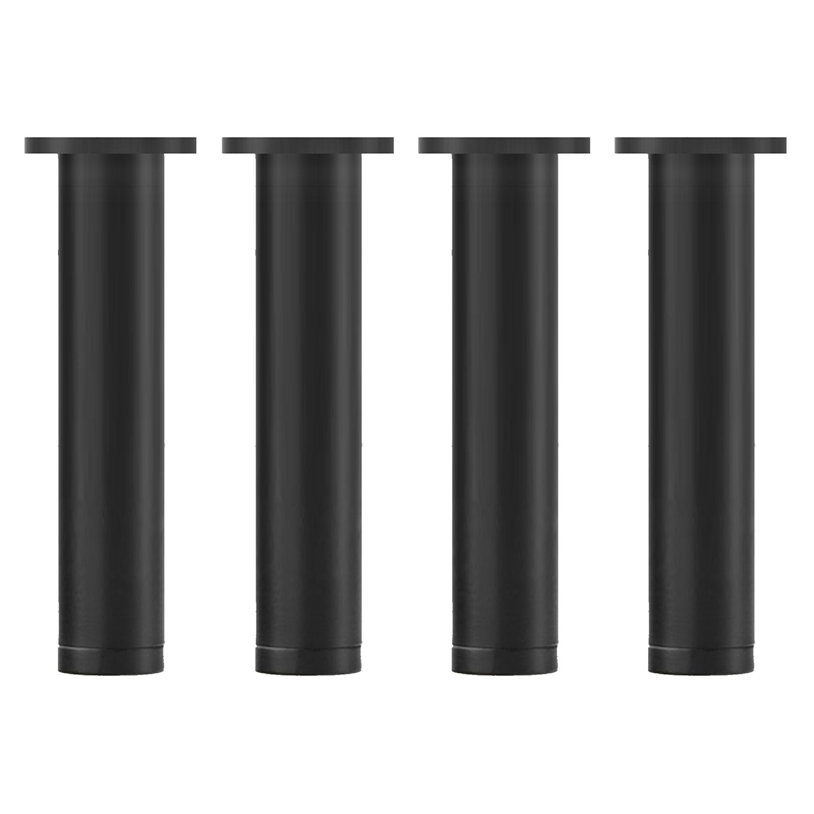 4 piedini regolabili in lega di alluminio per divano, gambe di ricambio per mobili fai da te, per tavolo, sedia, scrivania, armadio, armadio, divano, piedi di supporto (100 mm, nero)
