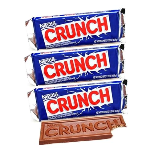 Crunch Bar - Pack of 3 - Milk Chocolate With Crispy Rice - 1.55 oz. Full Size