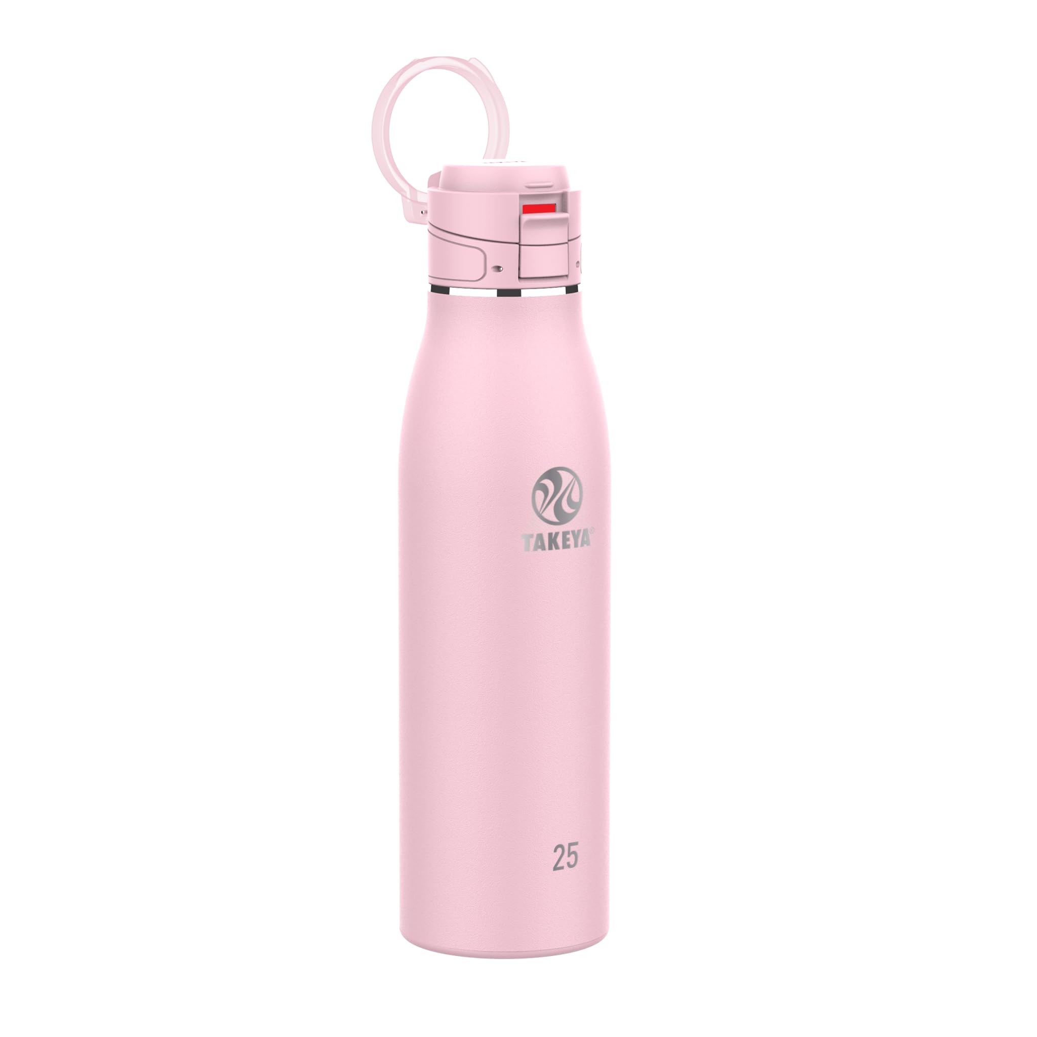 TAKEYA 52510 Mug de voyage en acier inoxydable, silicone et sans BPA, blush