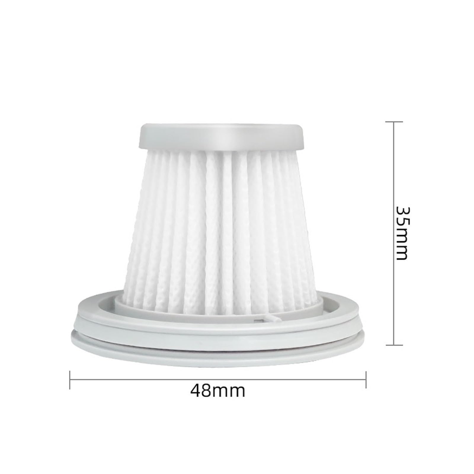 Kompatybilny z poręcznym odkurzaczem Xiaomi Mijia SSXCQ01XY filtr Hepa część zamienna domowy samochód Mini bezprzewodowa wymiana akcesoriów mocowanie (Color : 10 Pcs)