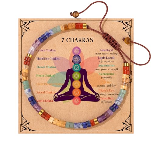 JoycuFF Gifts for Women Inspirational Gifts for Teen Healing Natural Stone Bracelets for Women Friends Sister