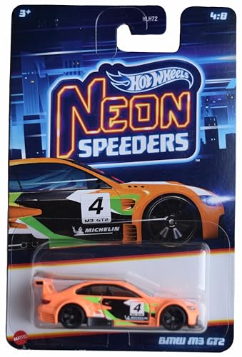 Hot Wheels BMW M3 GT2 Neon Speeder 4/8 Naranja miniatura 1
