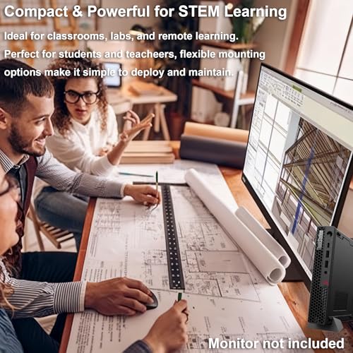 Image of Lenovo ThinkStation P3 Tiny Desktop PC with i5-14500 vPro, 16GB DDR5, 1TB SSD - Compact Business Mini Workstation Computer, Alternative to ThinkCentre M70q M90q for Engineering, Creative, Win 11 Pro