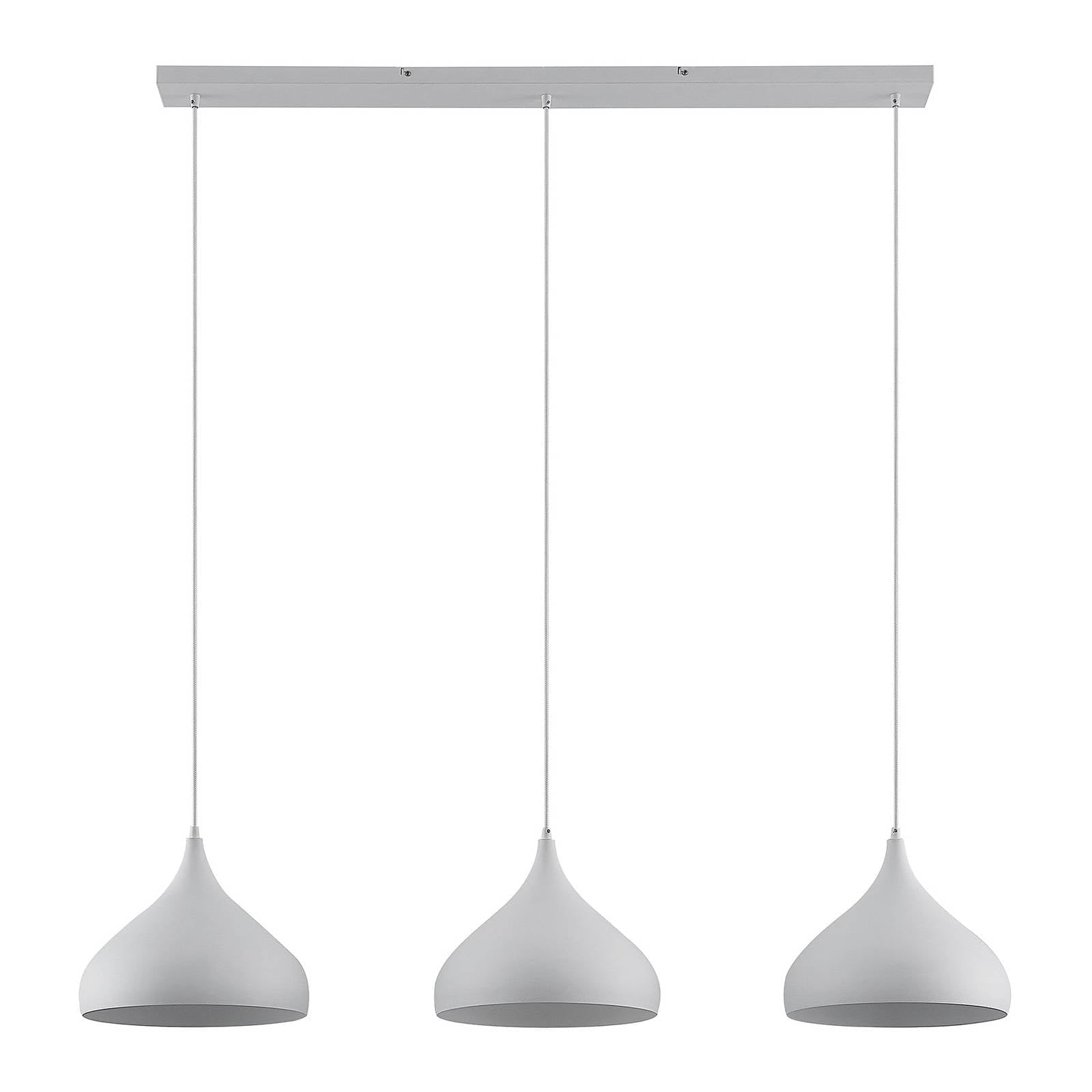 Lindby Lampada a sospensione dimmerabile (Moderno) colore Bianco, in Metallo ad es. Soggiorno & Sala da pranzo lampada soffitto plafoniera illuminazione