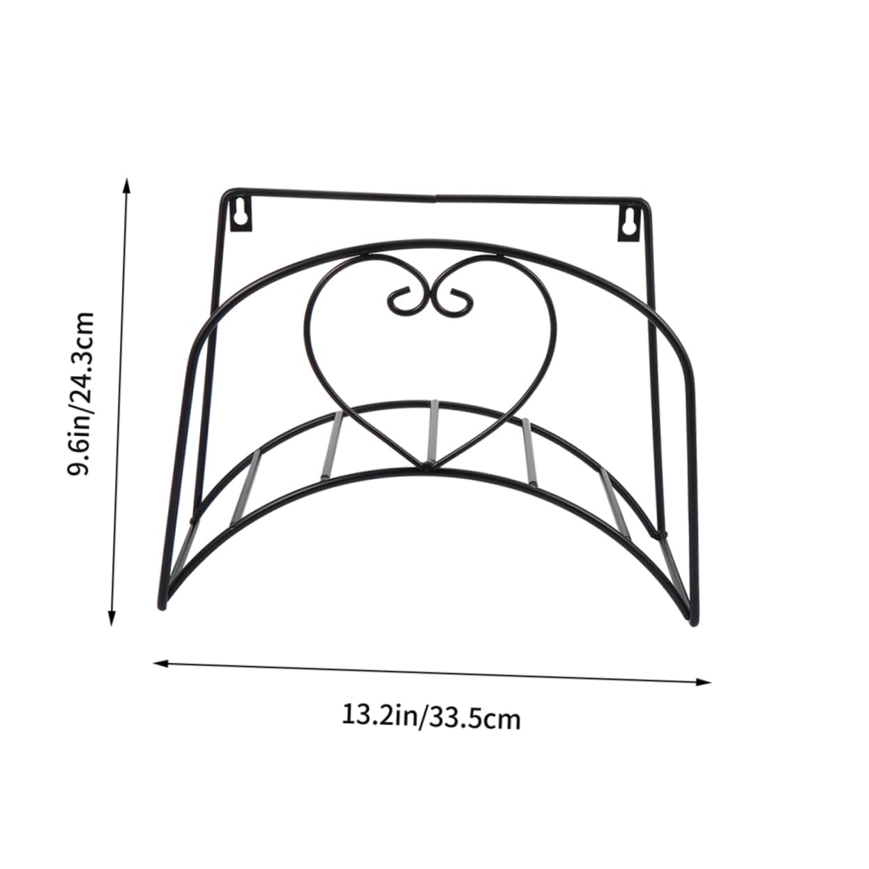 Soporte para Manguera de Jardín 2 Piezas de Hierro Negro | Montaje en Pared, Uso Interior y Exterior, Estilo Antiguo Elegante, para Organizar Mangueras