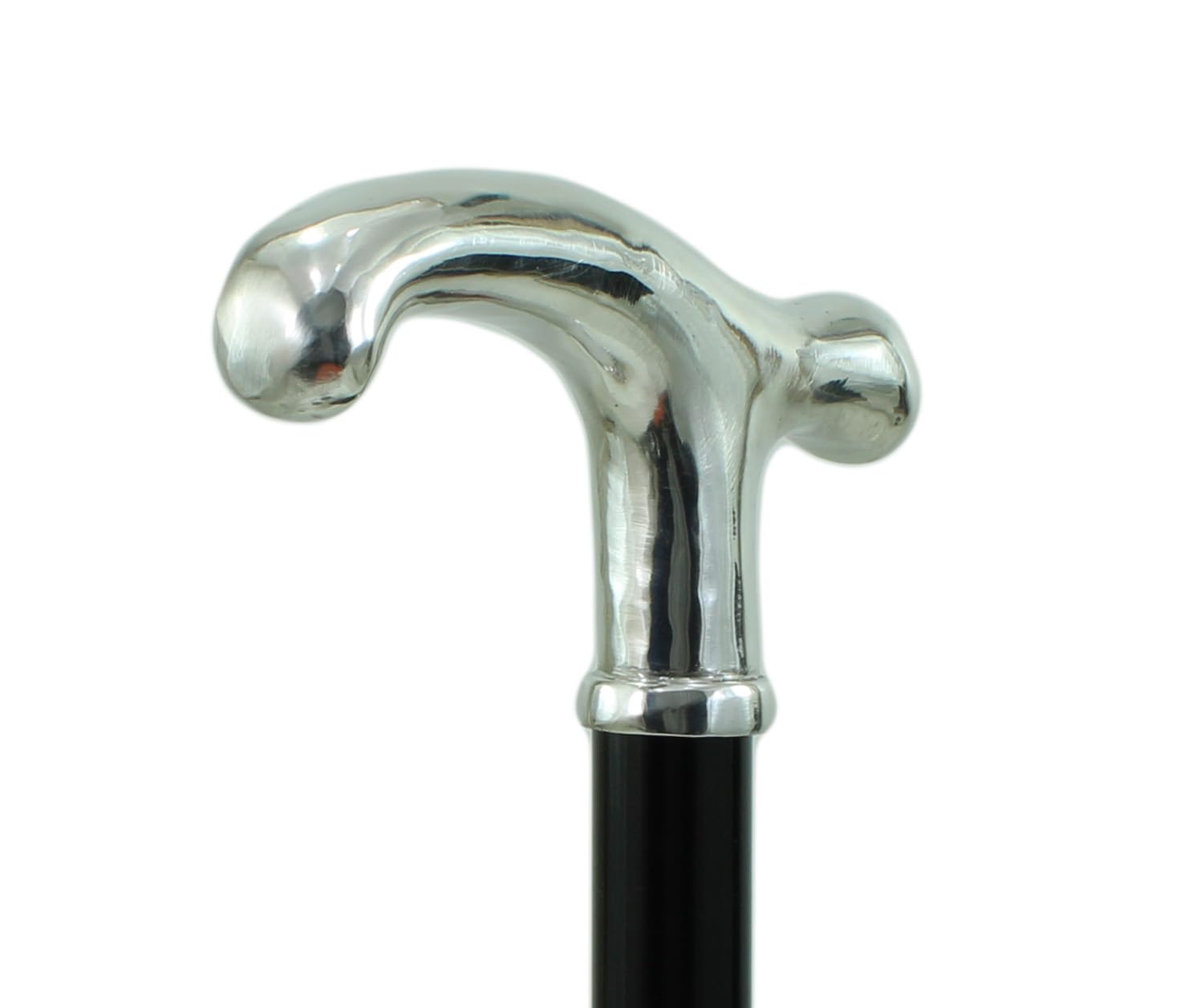 Bastón Derby, Elegante y Lujoso, ortopédico y Personalizado para Hombres y Mujeres Mayores | Bastón Artesanal de Madera Negra, Vintage, Coleccionable, Elegante | Cavagnini