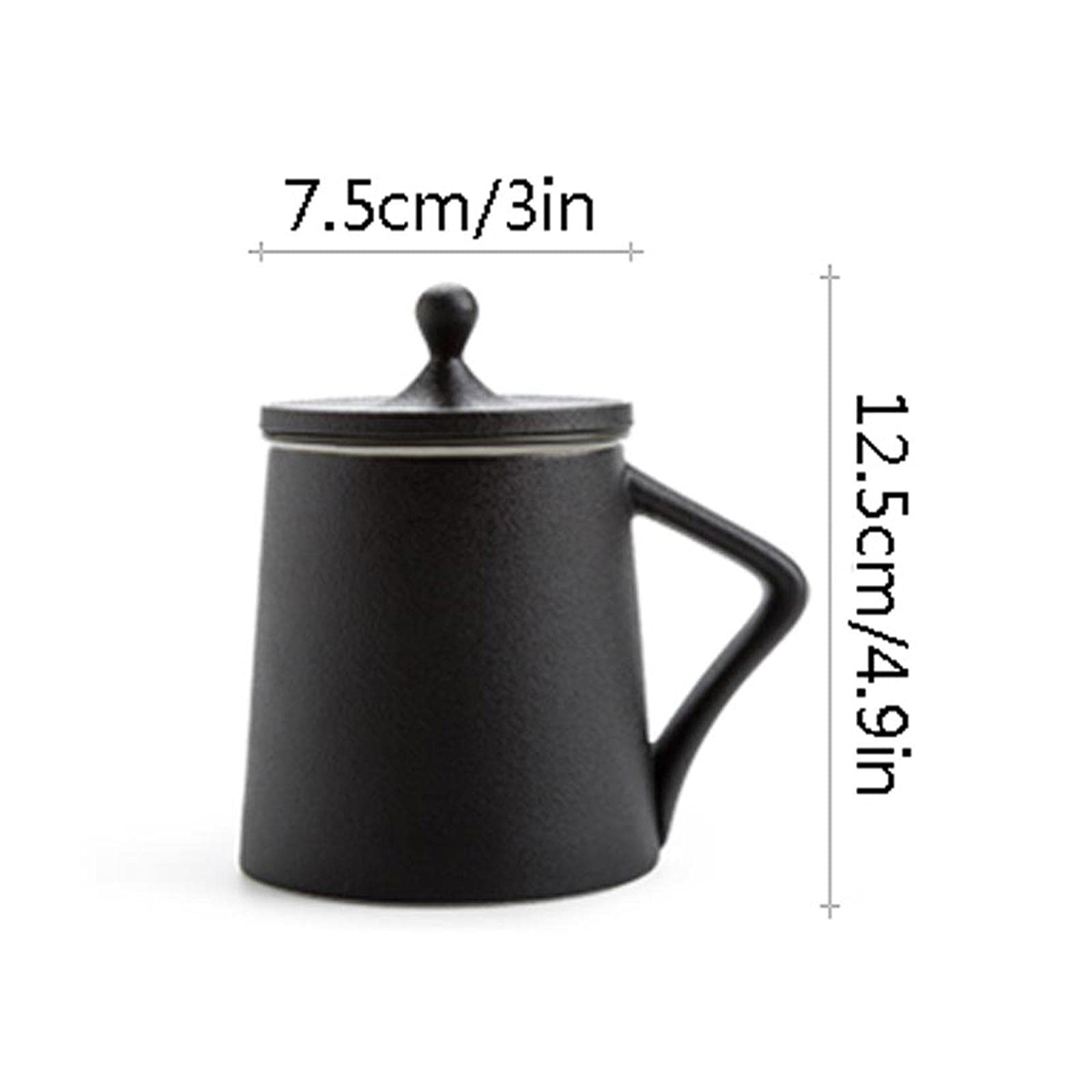 Tasse Tasse Keramikfilter Büro Teetasse Langlebiger Griff Paar Tasse 383 ml Drei Farben erhältlich Kaffeetasse (Farbe: Gold)
