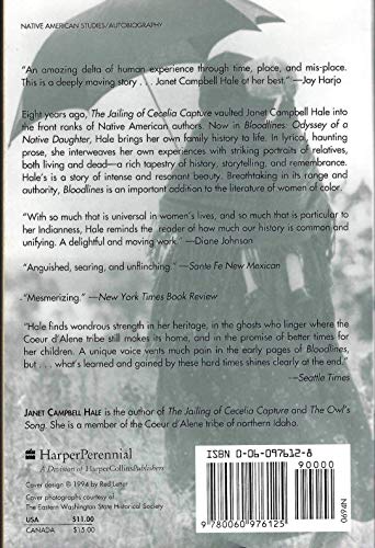 Bloodlines: Odyssey of a Native Daughter 0060976128 Book Cover