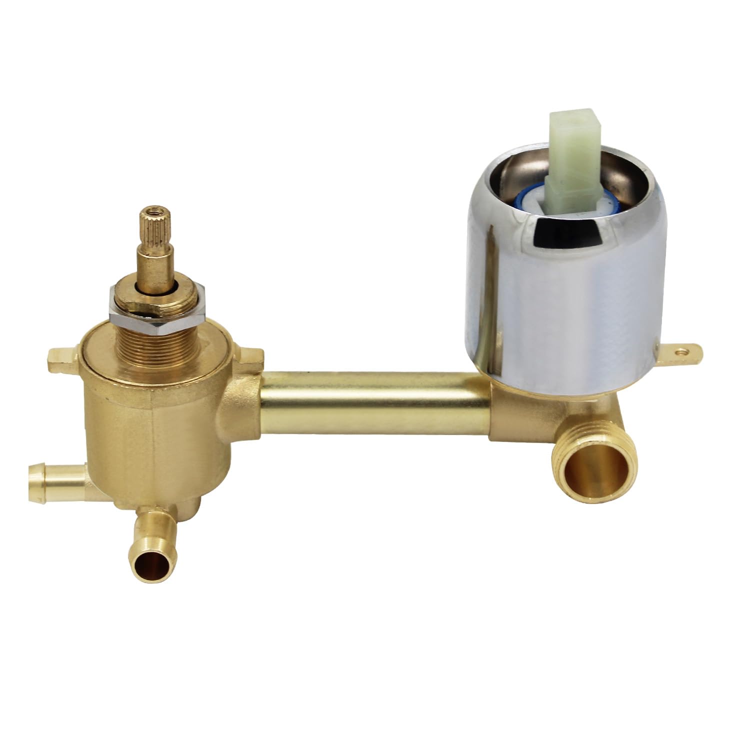 Miscelatore doccia incasso con deviatore per cabina doccia valvola 2 3 4 5 vie deviatrice in ottone cromato a parete per bagno rubinetto monocomando da muro cartuccia acqua manuale per wc (3 vie 10cm)