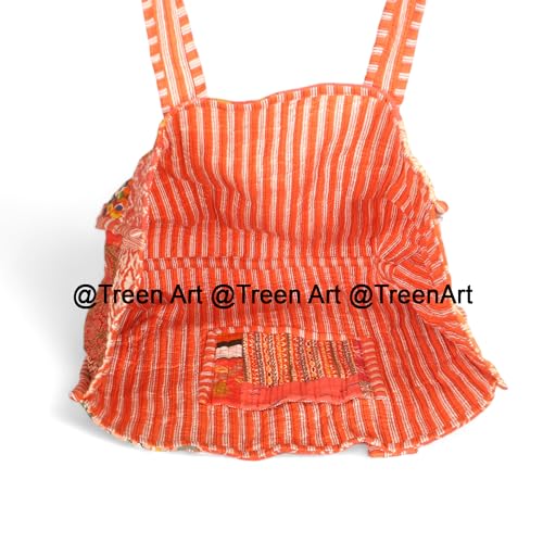 Bolso Tote Acolchado Vintage Mujer Treen Art miniatura 4