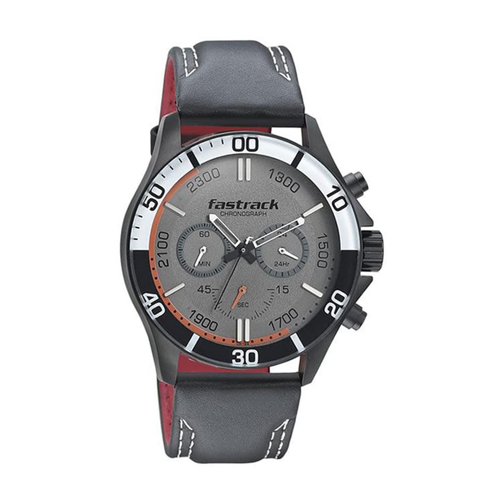 Fastrack Men Leather Autumn-Winter 19 Analog Gray Dial Watch-Nn3072Nl01/Np3072Nl01, Band Color-Black (B082Y6KL32) Amazon Price History, Amazon Price Tracker