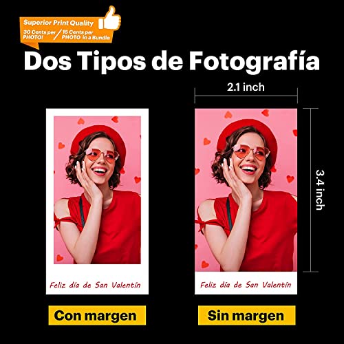 KODAK Mini 2 fotoprinters voor smartphone, snapshots in het formaat 54 x 86 mm, draadloos, draagbaar en compatibel met… - Image 5