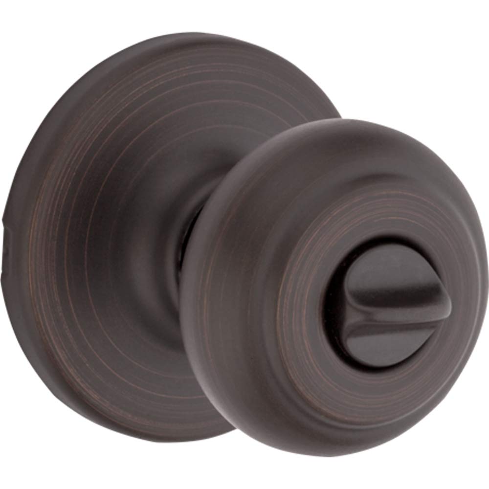 Kwikset 93001-868 Cove Privacy Knob Lockset, Venetian Bronze, No Size - Image 2