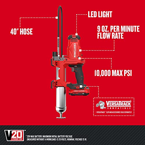 Craftsman CMCGG001D1 V20 Grease Gun Kit, Cordless thumb #1