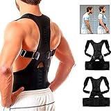 ✅100% cómodo, transpirable, ligero y disimulado: Nadie notará que lo lleva puesto. Hecho de neopreno suave, grueso y elástico, realizado en materiales ligeros y transpirables y reduce la presión que producen otros correctores. Además, es completamente invisible debajo de la ropa, que le permite usarlo en cualquier momento y lugar, como hacer deporte, trabajar frente al ordenador, leer o ver la televisión, etc, para mantener siempre una postura saludable y natural
