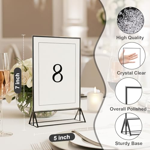 Support de panneau en acrylique haut de gamme transparent pour table - 3