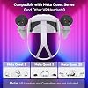 VR Wall Mount - Compatible with Meta Oculus Quest 3S/3/2/Pro/Rift-S, Aluminium VR Headset & Controller Hanger with Two Storage Options