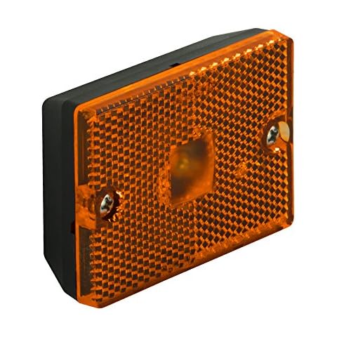 Blazer International B423A Rectangular Clearance/Side Marker Light with Reflex, Amber Cover