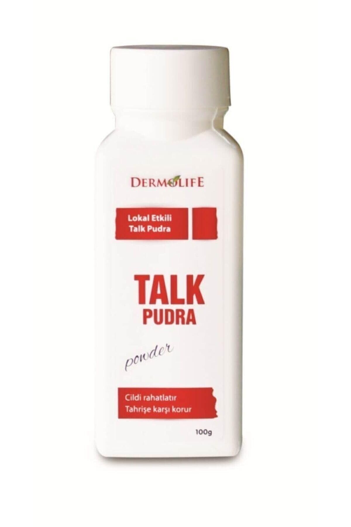 Dermolife Pudra 100 gr - Talc - Tüm Cilt Tipleri - Poresi Daraltır ve Yağ Üretimini Azaltır