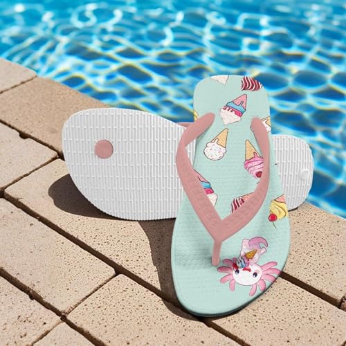 Girls' Cartoon Sandals Open Toe Slip On Summer Holiday Kawaii Print Boys Thong Flip Flops with Soft Strap3