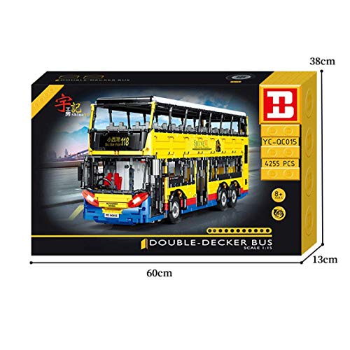 n.g. Home Decor Technischer RC Bus Bausteine Set Fernbedienung Doppeldecker Bus Modell mit 4 Motoren 4255 Teile… – Bild 8
