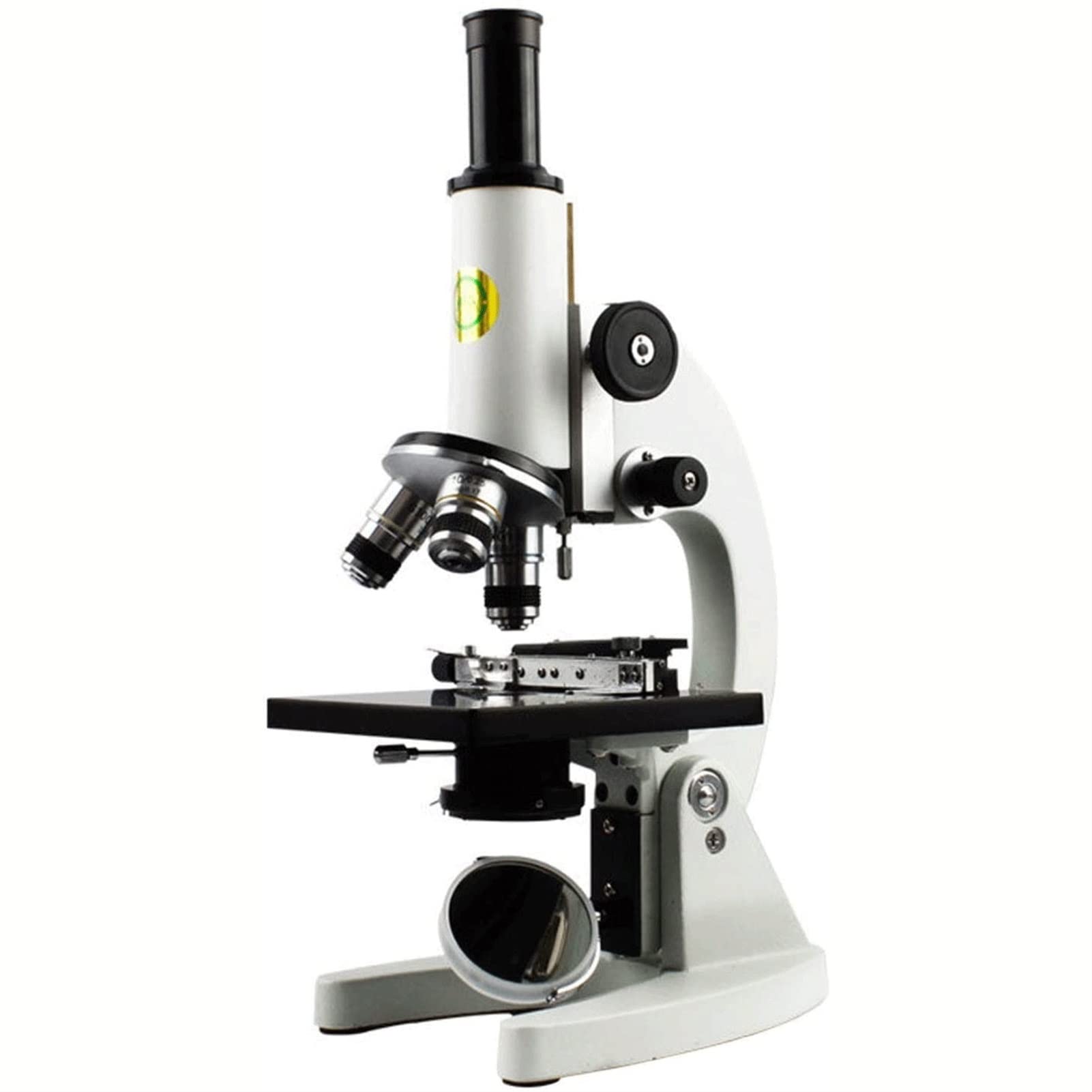 Microscope, Monocular Biological Microscope, with 3 Magnification and 360-degree Rotatable Objective Lens