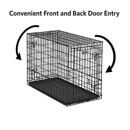Midwest SidebySide Double Door SUV Crate with Plastic Pan, 42Inch by