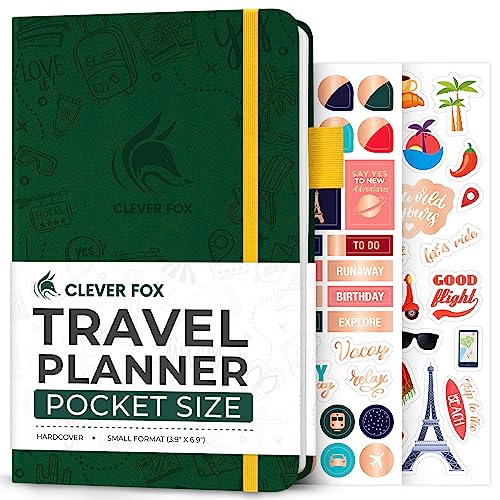 Clever Fox Travel Journal Pocket – Vacation & Road Trip...