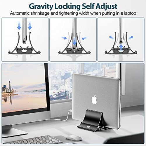 Vertical-Laptop-Tablet-Stand-Gravity-Lock-Auto-Shrink-Desktop-Notebook-Holder-for-Desk-Organizers-and-Storage-Compatible-with-MacBook-Air-Pro-Samsung-HP-Dell-Microsoft-Surface-and-Gaming-Laptops