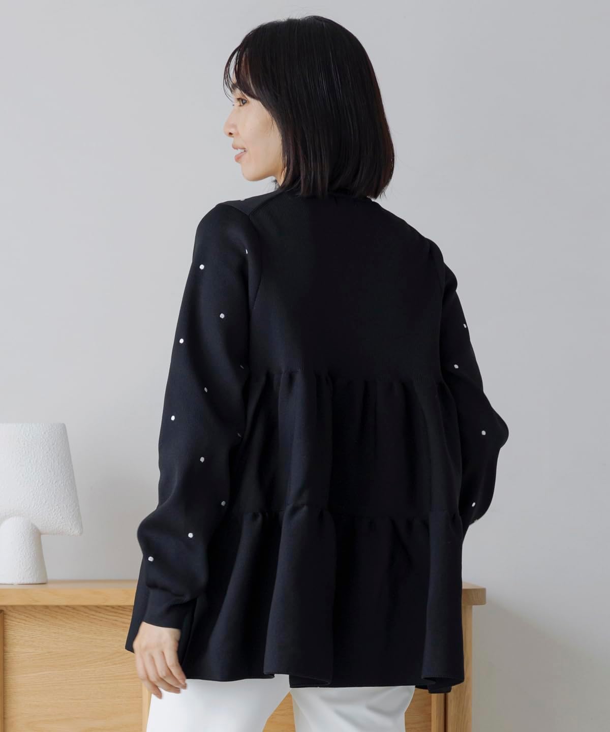 Amazon | ソーノ カーディガン 3Dバックティアードニットカーディガン