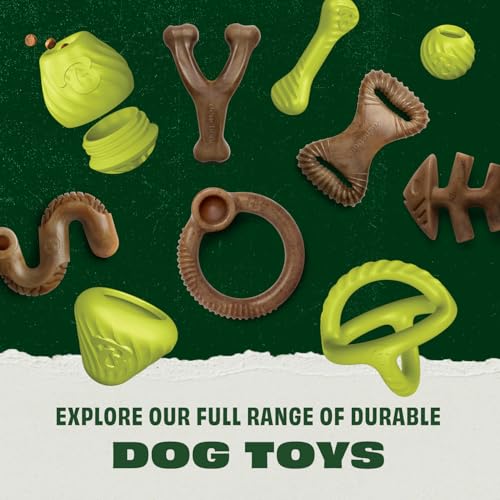 Benebone Kauspielzeug für Hundeknochen aus Naturkautschuk, Naturkautschuk