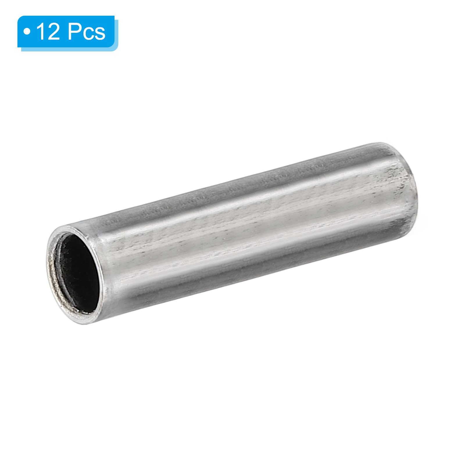 PATIKIL M6 Steel Spacers, 12 Pcs Metal Spacers Steel 6.2mm ID x 8mm OD x 30mm L Carbon Steel Spacer Screw Standoff Round for 1/4in or M6 Screw Bolts - Image 3